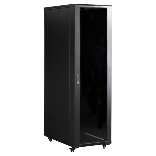 Шкаф коммутационный Lanmaster (TWT-CBB-27U-6X8-P1) 27U 600x800мм пер.дв.перфор. черный