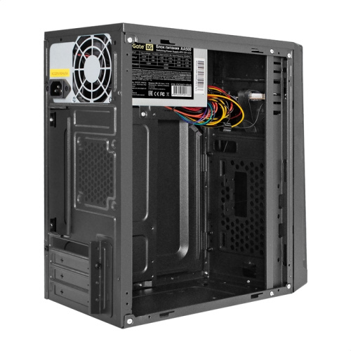 Корпус ExeGate BAA-106-500W-8 (EX286394RUS) Minitower (mATX, БП AA500 с вент. 8см, 2*USB, аудио, черный)