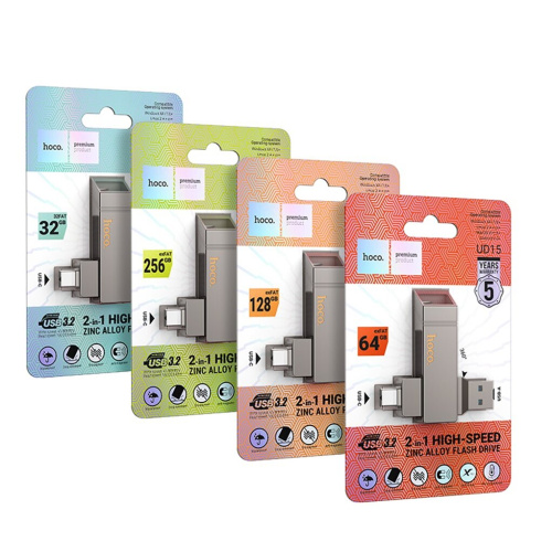 USB-флешка HOCO UD15 128GB Clever USB3.2 Type-C flash drive