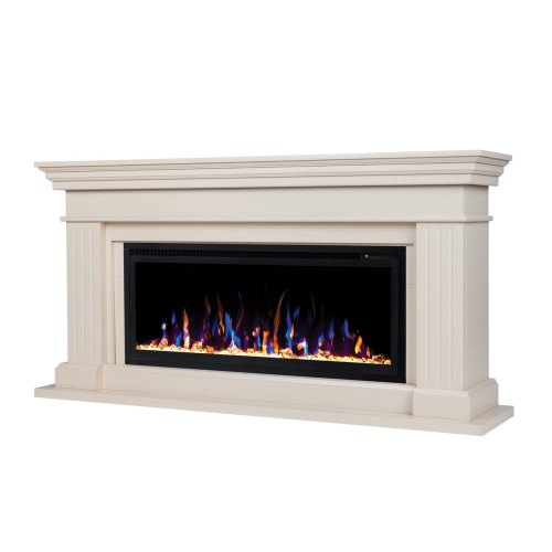 Электрокамин RealFlame Ontario 42 WT белый с очагом Saphir 42