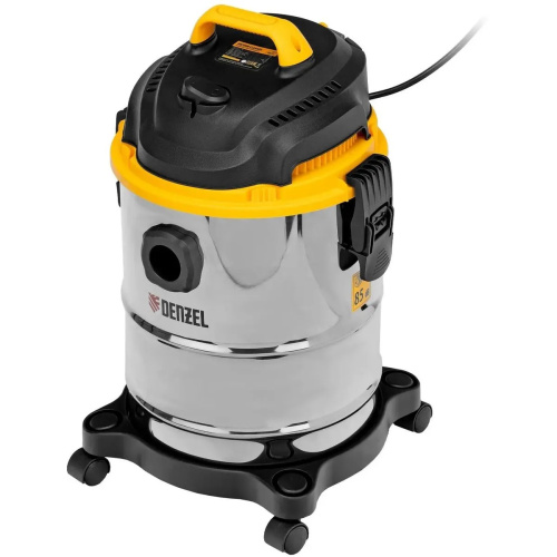Строительный пылесос DENZEL SVC15 (28201) серебристый
