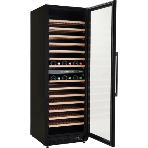 Винный шкаф Hyundai HBWC 1765 DC черный