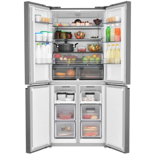 Холодильник ZUGEL ZRCD430С бежевое стекло