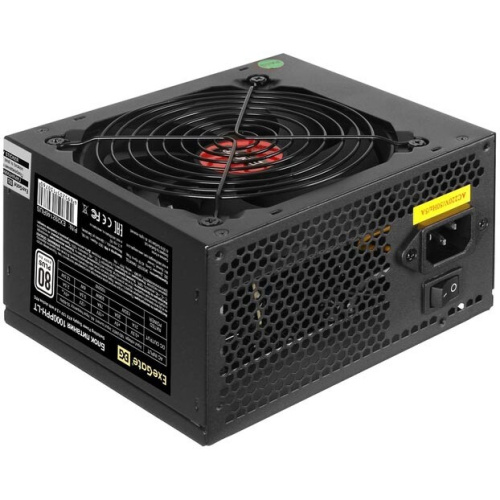 Блок питания ExeGate 1000PPH-LT EX292146RUS-S 1000W (ATX, APFC, SC, КПД 82 (80 Plus), 12cm fan, 24pin, (4+4)pin, PCIe, 5xSATA, 3xIDE, кабель 220V)