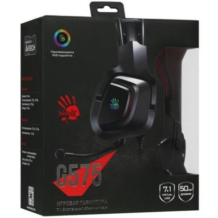 Проводные наушники A4Tech Bloody G575 черный