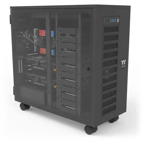 Корпус Thermaltake AX700 Glass (CA-11B-00F1WN-00) черный без БП XL-ATX 18x120mm 18x140mm 2x200mm 4xUSB3.0 audio bott PSU