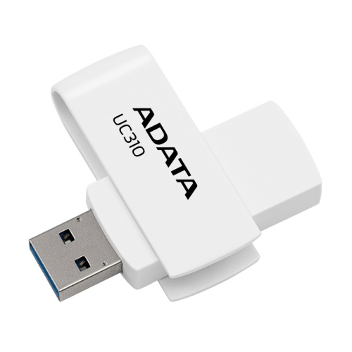 USB-флешка A-DATA UC310 (UC310-128G-RWH) , 128GB, USB 3.2, белый