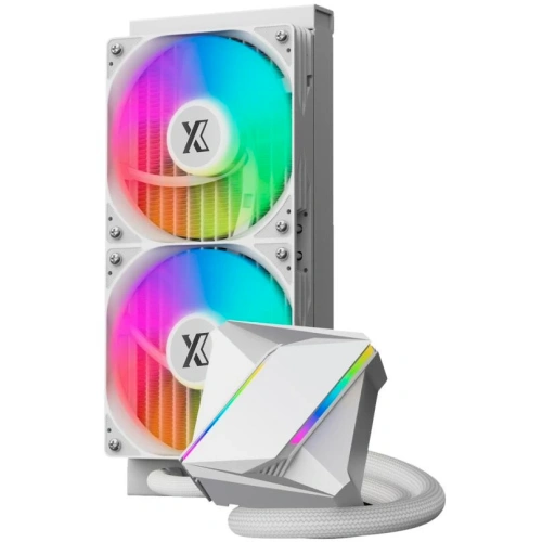 СВО XASTRA LM240 ARGB WH (LM240-WHAFXX-GL) LGA1700/1200/115X/AM5/AM4 (2x120 ARFB fan, TDP 265W, белый) Ret