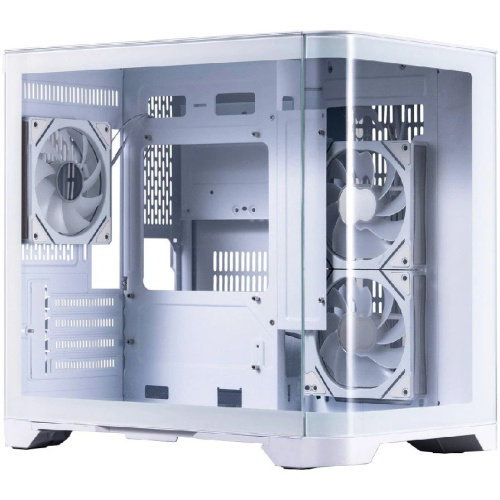 Корпус 1STPLAYER Uview UV5 ARGB White (UV5-WH-2FC7R-W-1FC7-W) / mATX / 3x120mm ARGB fans